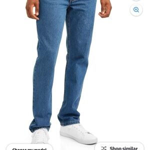 George Men's Straight Blue Jeans